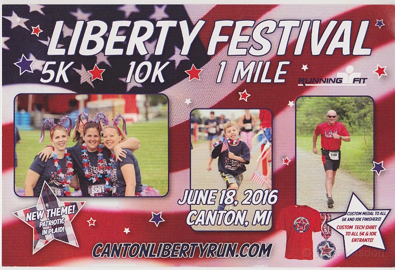 2016-06-18 Liberty Run 10K 07.jpg - Liberty Festival 10K on June 18,2016 Canton, Michigan.